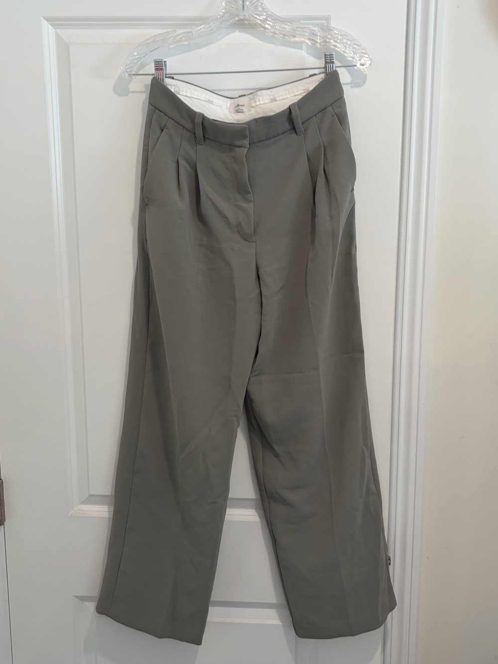 Aritzia Wilfred Effortless Pant Crepette Gray